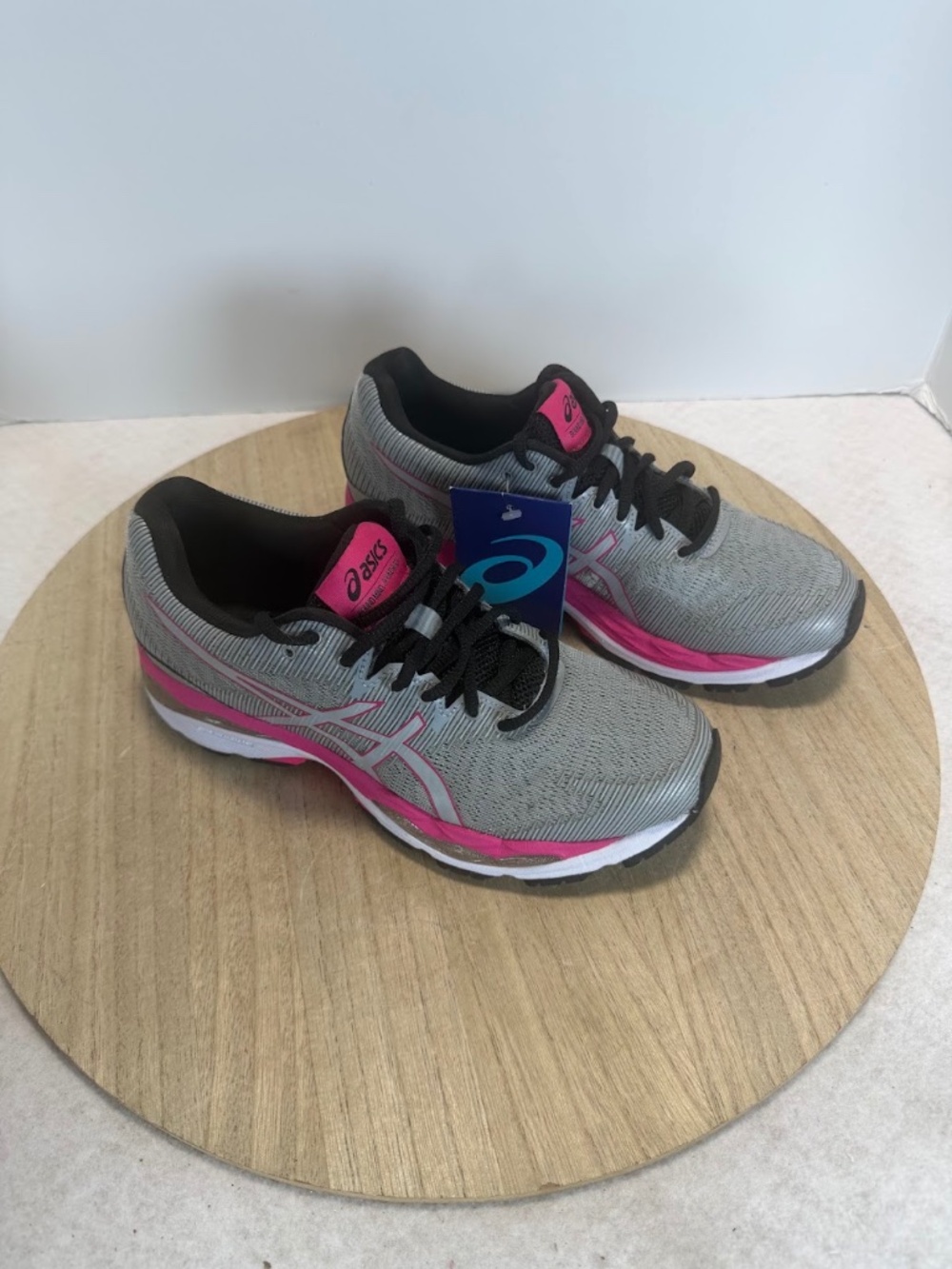 ASICS GEL Ziruss Womens 7.5 Gray Pink Running Shoes 1012A014 NWT